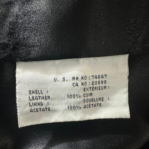 Marc New York Women's/Men's Medium Length Leather Jacket Black Leather Sz Large - Picture 8 of 9
